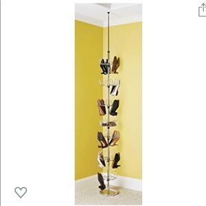 Whitmor floor to ceiling shoe spinner